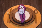 VIBHSA Flower Napkin Rings Set of 8