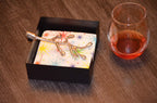 VIBHSA Handcrafted Decorative Napkin Holder for Tables Silver Olive Branch with Bud