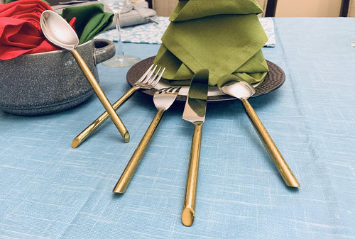 Handcrafted 4 Pieces Spoon Cutlery Set