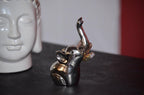 VIBHSA Handmade Ring Holder Organizer. Ring Holders for Jewelry (Silver Elephant)
