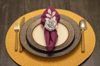 VIBHSA Flower Napkin Rings Set of 8
